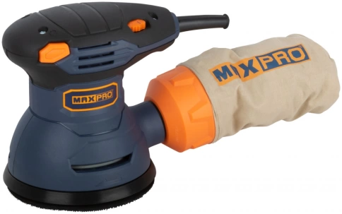 Шлифмашина эксцентриковая 300 Вт; 5000-12000 об/мин, ,пылезащитный выкл.,липучка, коробка MAX-PRO фото 2