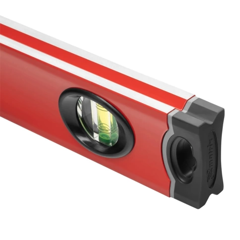 Уровень алюминиевый с ударопрочными заглушками 3 глазка 2-хкомп.рук. 800 мм Matrix фото 2