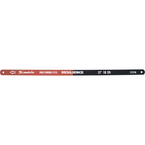 Полотна для ножовки по металлу, упругое, 18TPI 300 мм 2шт Matrix фото 1
