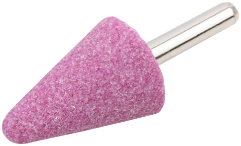 Шарошка абразивная по металлу, хвостовик 6 мм, конус с закругл. 25х35 мм фото 2