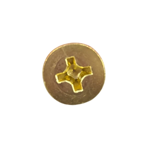 Винт потай 10х40 латунь DIN 965, полная резьба, латунный фото 2