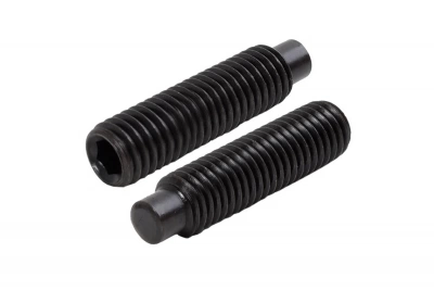 Винт установочный с внутр.шестигр к.п.12.9 DIN913 тупой конец, черный фото 3