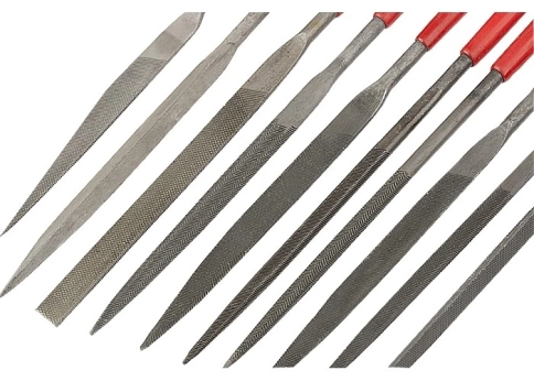Набор надфилей, обрезиненные рукоятки 160х4 мм 10шт. Matrix фото 3