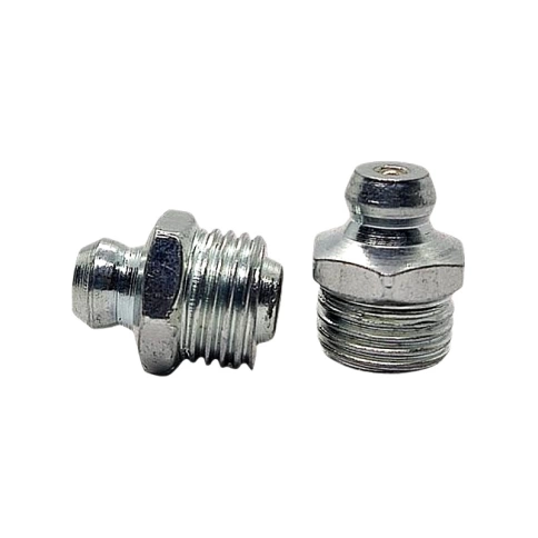 Пресс-масленка М6х1 DIN 71412 H1 прямая 180° оцинкованная, 200 шт. фото 1