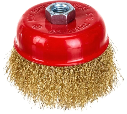 Щетка для УШМ "чашка", мягкая, 100 мм М14 фото 1