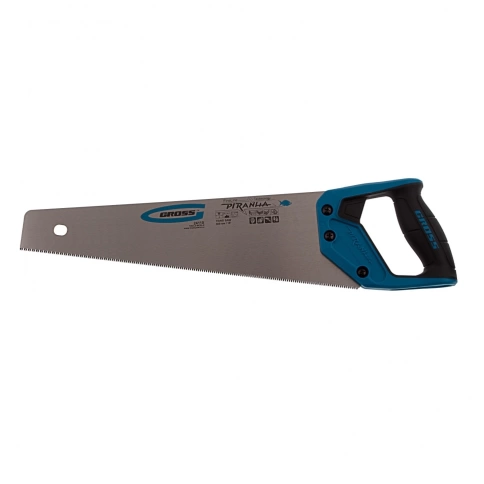 Ножовка по дереву PIRANHA, двухкомп.рук.,зуб 3D, каленый зуб, 11-12 TPI 400мм Gross фото 2