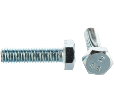 Болт высокопрочный оцинкованный М10х80 к.п.8.8 DIN933(10 шт) фото 5