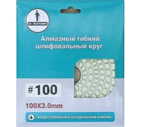 Круг шлифовальный алмазный гибкий 100 №100 Черепашка фото 1