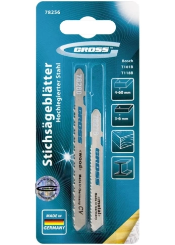 Набор полотен для электролобзика универсальный 2 шт Gross фото 1