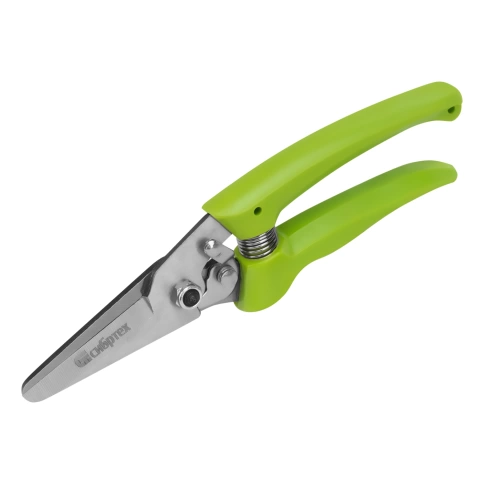 Секатор цветочный пластиковые рукоятки 205 мм Сибртех фото 1